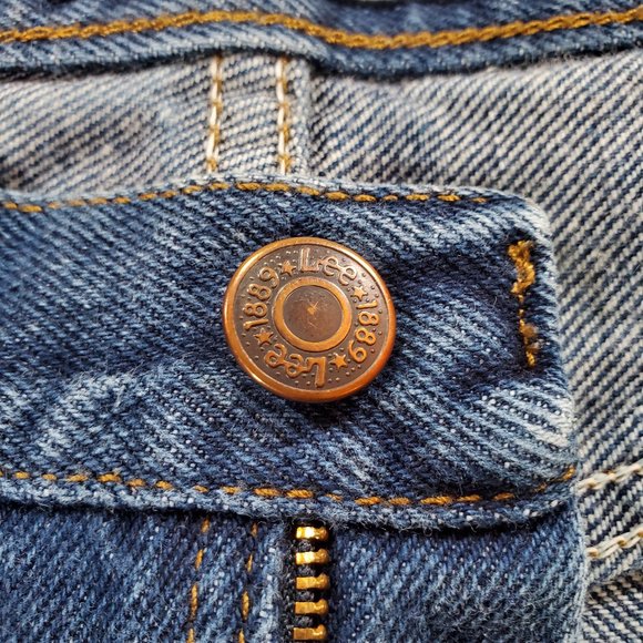 Lee Jeans Mens 40x32 Heavy Blue Denim Relaxed Fit Straight Leg Casual Classic - Picture 6 of 15